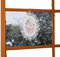 Plauener Spitze Fensterbild Voile Ostern Stickerei Ostereier Schmetterling Lila 20x26 cm + Saugnapf/Made in Germany