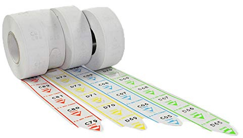 5 Rouleaux de 2000 tickets d'attente numérotés