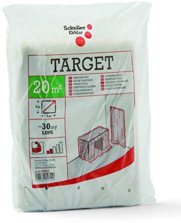 Schuller Eh'klar TARGET 30my Abdeckplane, Abdeckfolie 4x5m, transparent, 45822