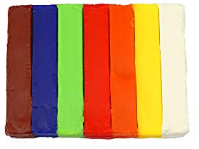 Pelikan Knete Nakiplast Knete, 125 g, 7 Farben, Farbig Sortiert