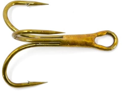 Bronze Treble Hooks, Size 10, Pack of 50 Ideal for Pike, Zander, Perch, Sea Fishing, Lures, etc