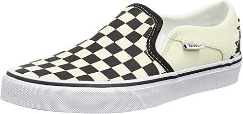 Vans Damen Asher Sneaker, Checkerboard Black White, 38 EU