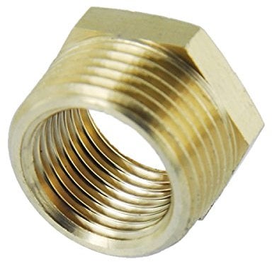 Messing Reduzierstück Reduzierung Gewindefitting - AG x IG - 1/2 x 3/8