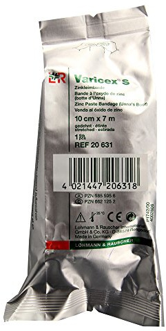 VARICEX S Zinkleimbinde 7mx10cm 20631, 1 St