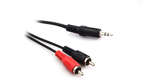 G&BL ELJ30S#GN Jack-Stereo-Audiokabel 3,5mm auf 2 RCA 3m schwarz