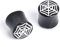 81stgeneration 10mm Dehnungsstab schwarz Spinnennetz Ohrstecker 10 mm 00G Horn Ohrringe