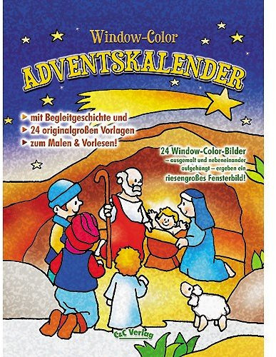 Junker Verlag Window-Color Adventskalender: DREI Könige auf dem Weg zur Krippe