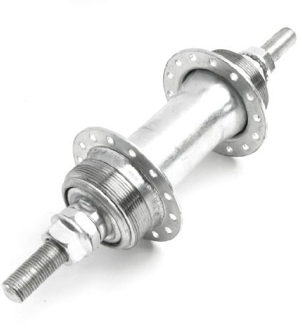 sourcing map Fahrrad Bahnnabe Hinterrad Nabe Set Achsen Ersatzteil Fahrradteile 90mm Abstand 28H Disc