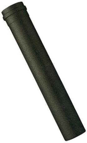 Tubo in acciaio NERO 1 mt, diam. 80 mm per stufa a pellet spess. 1.2 mm scarico fumi canna fumaria estrazione