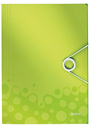 Leitz 45990064 Eckspannermappe wow, A4, PP, grün metallic