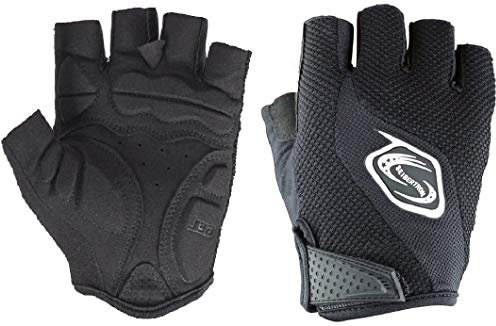 Seibertron Manner/Frauen Half Finger/Finger Radfahren MTB Handschuhe Rennrad Fahrrad-Handschuhe Radfahren Handschuhe Gel Pad Reithandschuhe Schwarz M
