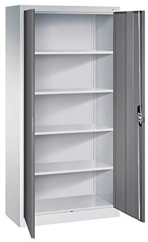 Sport-Tec Universalschrank mit Türen Metallschrank Aufbewahrungsschrank 195x93x40 cm