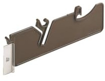 Leitz 20270075 Pendelleitkarte, für Registratur A4, Kunststoff, braun