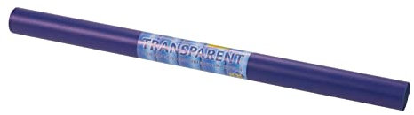 Glorex 6 1269 143 – Transparentes Papier, blau, 1 Rolle 115 g/m², 50 x 70 cm