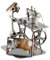 Steelman24 I Schraubenmännchen Schneiderin Mit Visitenkartenhalter I Made in Germany I Handarbeit I Geschenkidee I Stahlfigur I Metallfigur I Metallmännchen