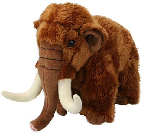 Living Nature Stofftier - Großes Fellmammut (22cm)