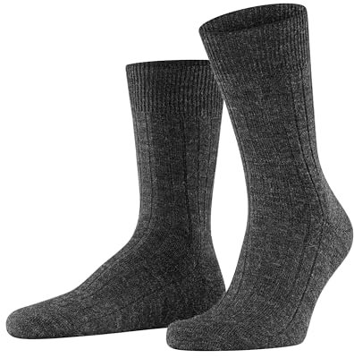 FALKE Herren Socken Teppich im Schuh 2er Pack, Größe:39/40;Farbe:anthracite melange