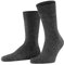 FALKE Herren Socken Teppich im Schuh 2er Pack, Größe:39/40;Farbe:anthracite melange