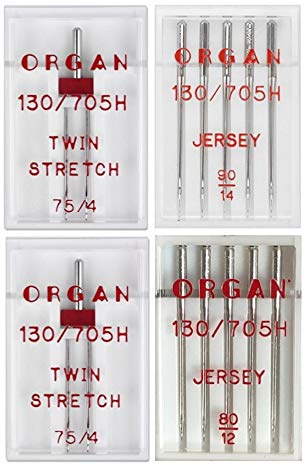 Organ Nadelsortiment Zwilling-Stretch 75/4 / Jersey 80 +90/130/705