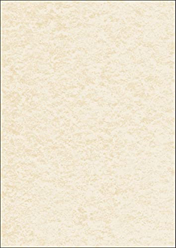SIGEL DP655 TextuRed Writing Paper, parchment motif, A4, 200 gsm, double sided, Beige, 50 sheets