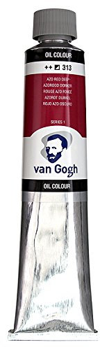 Van Gogh Peinture couleurs à l'huile, Tube 200ml, Rouge Rouge foncé 313
