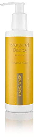 Margaret Dabbs Nourishing Hand Wash, Geranium Mandarin, 200ml | Rich Foaming with Olive Oil and Turmeric Extract, Protects Skin Barrier, Geranium and Mandarin Scented