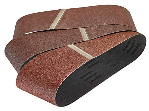wolfcraft 8417000 Bandes abrasifs Grain 40/80/120 75 x 533 mm Lot de 5