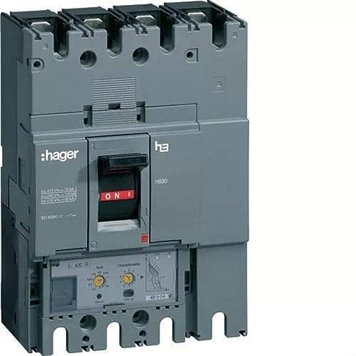 Interruptor automático de caja moldeada h630, 4P4D, 50kA, 400A, LSI