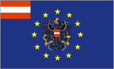 Flagge Fahne EU mit Österreich Adler 90x150cm
