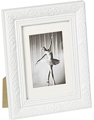 Walther CR318W Holzrahmen Barock, 13 x 18 cm, weiß
