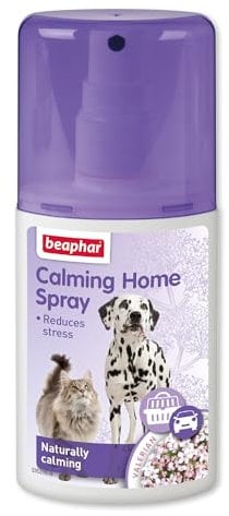Beaphar - Herbal Calming Home Spray - Helps Reduce Stress - For Use Around the House & Travelling - Spray on Blankets, Carriers, Pet Bedding, & More - Contains the Natural Herb Valerian 125ml Spray