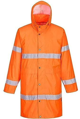 Portwest Hi-Vis Coat 100cm, Size: XXL, Colour: Orange, H442ORRXXL