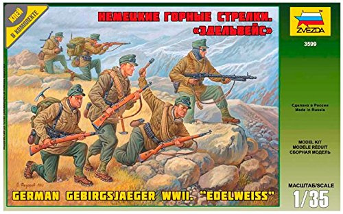 Zvezda 923599-1/35 deutsche Gebirgsjäger Edelweis - Maßstab 1:35