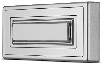 REV Türklingel - beleuchtbare Klingel mit Schild, 8-12VAC 1,5A, silbern