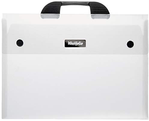 Westfolio Art Portfolio Folder Crystal A3, 100 Sheet Capacity, Carry Case Bag For Art, Painting Keeps Paper Flat For Travel