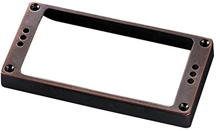 Schaller Tonabnehmer Zubehör Rahmen für Humbucker hoch 12,7mm Metall gebogen SatinChrom