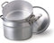 Pentole Agnelli ALMA15224 Cuociverdura a Vapore, Cous Cous, 24 cm