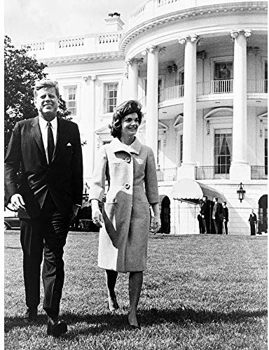 Wee Blue Coo Photo President John Kennedy Jackie Jfk White House Art Print Poster Wall Decor Kunstdruck Poster Wand-Dekor-12X16 Zoll