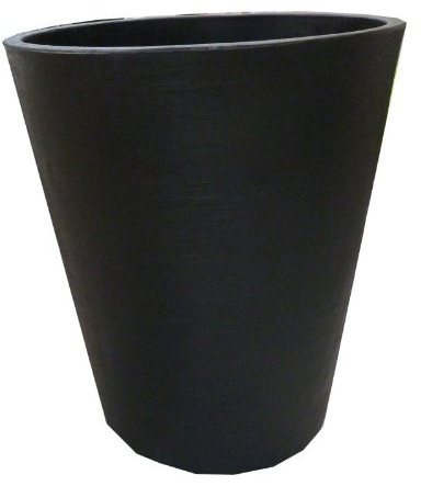 Gerbera - Maceta (60 L, 45 x 53 cm), color negro
