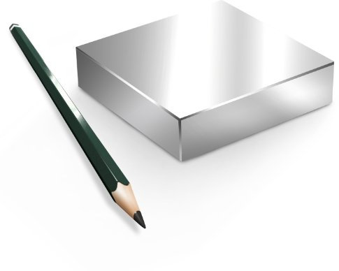 Neodym Magnet Quader N52 80x80x20mm 400KG NICKEL