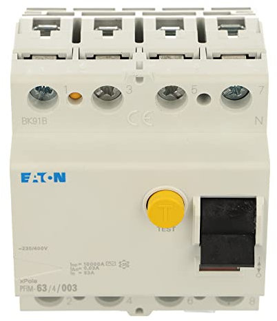 EATON PFIM-63/4/003-MW Interruptor Diferencial PFIM, 4P, 63A, 30mA