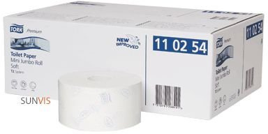 Tork D8229 Premium Mini Jumbo Toilet Paper Roll, 345mm x 275mm x 132mm, Pack of 12