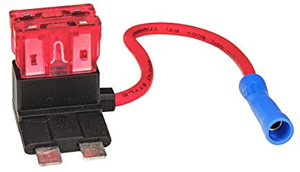 tomzz Audio 5800-069 Sicherungshalter Stromdieb DIN Stecksicherung mit 2 Sicherungen 10A mit Abgriff für Zusatzgerät