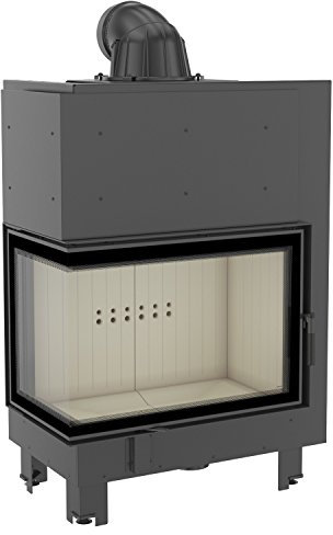 Kamineinsatz aus Stahl MBA Links 17 kW Ø 200