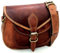 Firu-Handmade Damen-Umhängetasche, Vintage, Leder, Umhängetasche, 9 inches Tall and 11 inches Wide, Braun