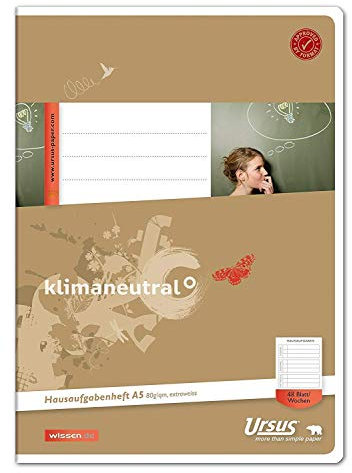 Hausaufgabenheft A5 für 48Wochen