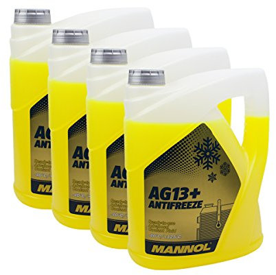 4X MANNOL MN4014-5 AG13+ Advanced Antifreeze -40°C Kühlerfrostschutz 5L