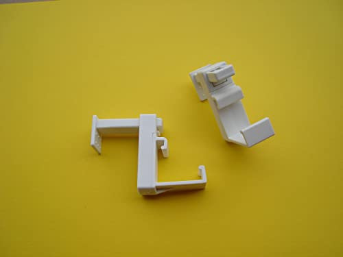 Friedola Jalousiehalterung, Klemmträger zur Jalousiebefestigung, Werkzeugfrei, Kinderleicht zu Montieren, Ideal für Mietwohnungen, Weiß, Kunststoff, 2.5 cm Stärke, Fenster