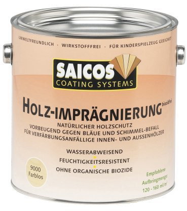 Saicos 9000 500 Holzimprägnierung Farblos 2.5 l