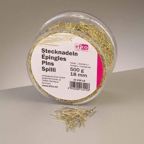 Efco Stecknadeln 13mm 500g gold/vergoldet